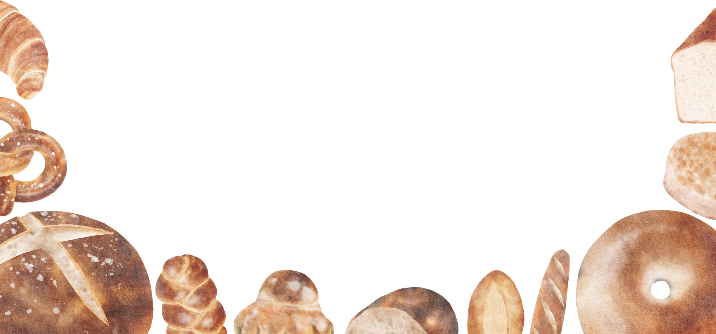 Watercolor Bakery Background