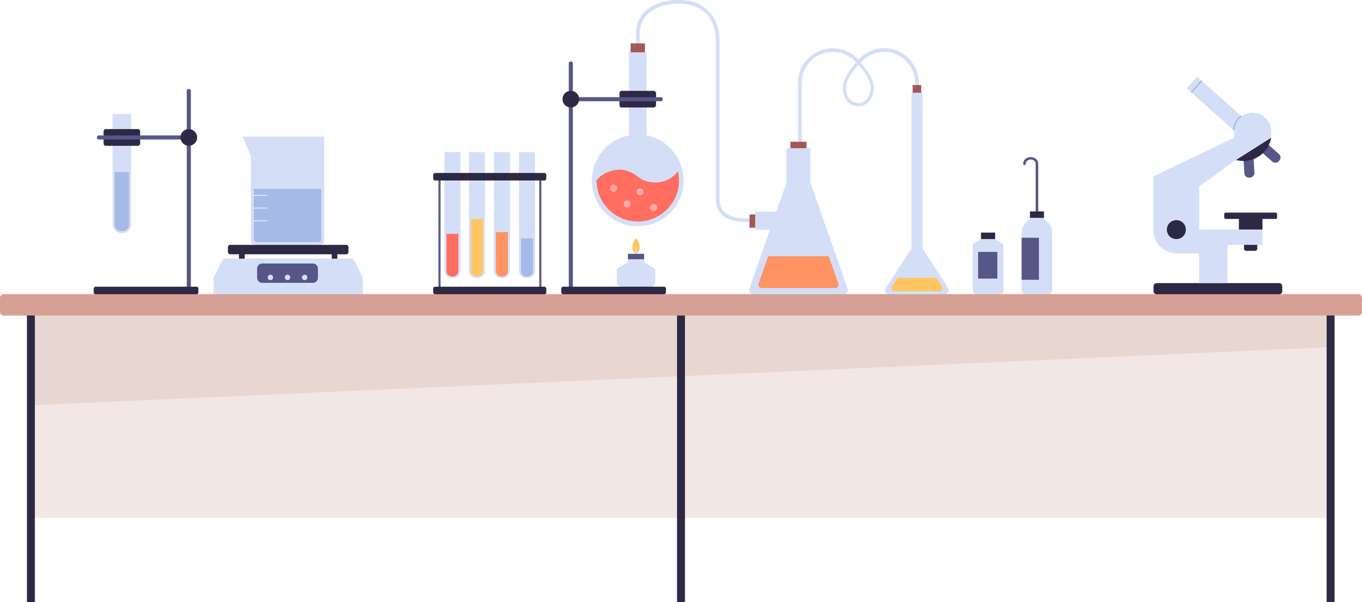 Laboratory Equipment on Table